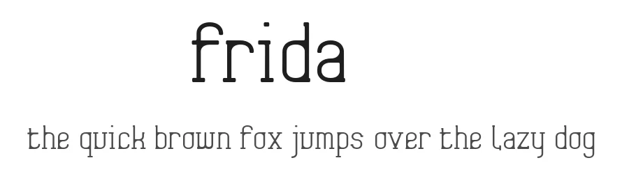 Frida01 by Benoรฎt Sjรถholm โ Sans Serif Font