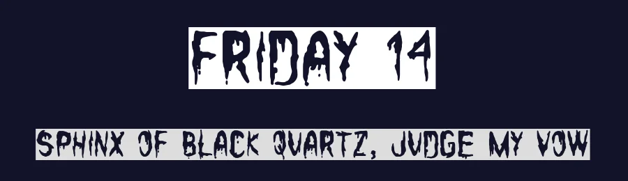 Friday 14 by Woodcutter — Decorative Font — thumbnail 2