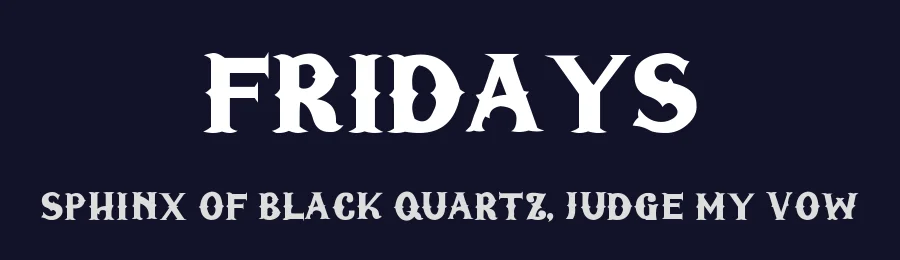 Fridays by Sharkshock — Decorative Font — thumbnail 2
