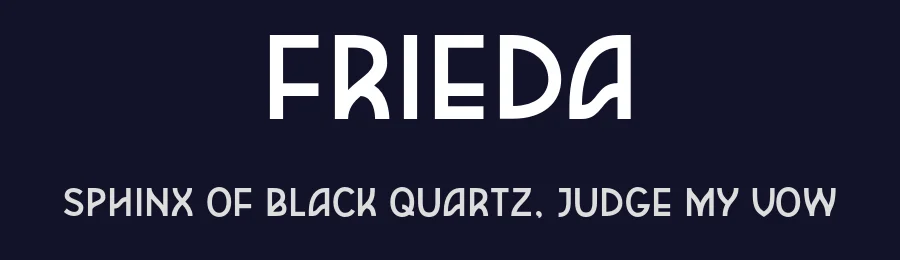 Frieda by Julia Lingertat — Decorative Font — thumbnail 2