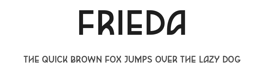Frieda by Julia Lingertat — Decorative Font