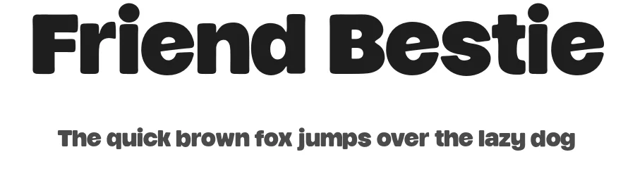 Friend Bestie by Namara Creative — Decorative Font