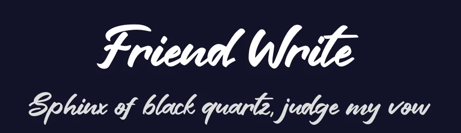 Friend Write by Khurasan — Script Handwritten Font — thumbnail 2