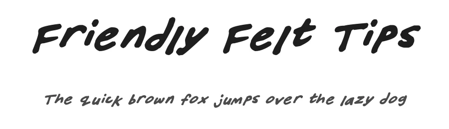 Friendly Felt Tips