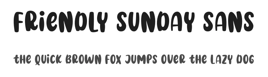 Friendly Sunday Sans