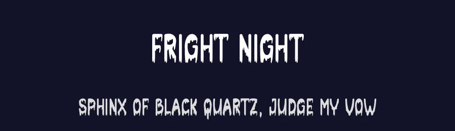 Fright Night by Scratchones — Decorative Font — thumbnail 2