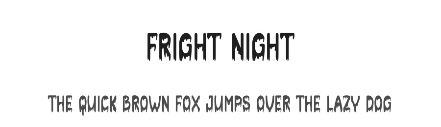 Fright Night by Scratchones — Decorative Font