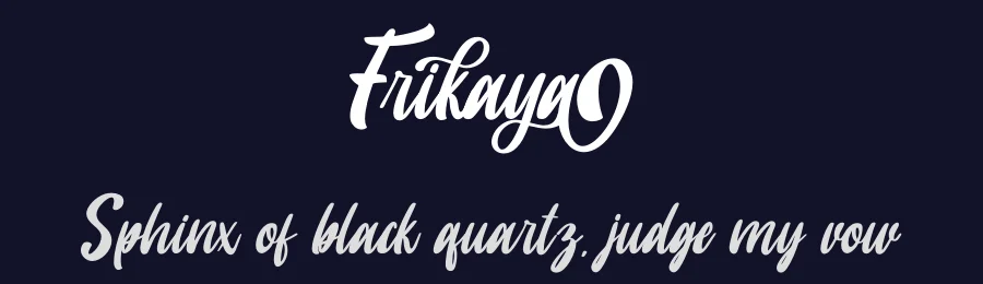 Frikaya by Skiiller Studio — Script Handwritten Font — thumbnail 2