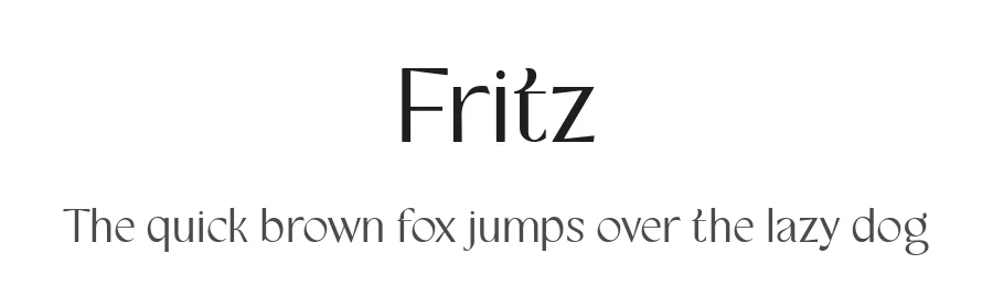 Fritz by Four Lines — Sans Serif Font