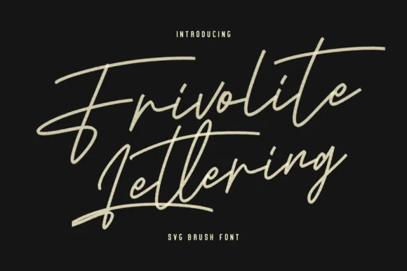 Frivolite Lettering Font by Maulana Creative — Script Handwritten Font