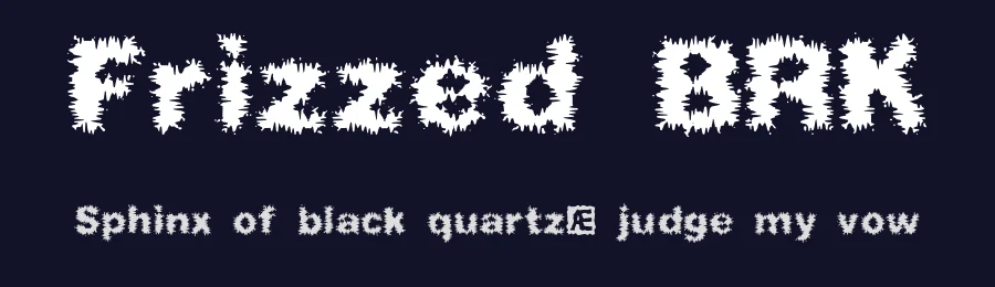 Frizzed BRK by Ænigma — Decorative Font — thumbnail 2