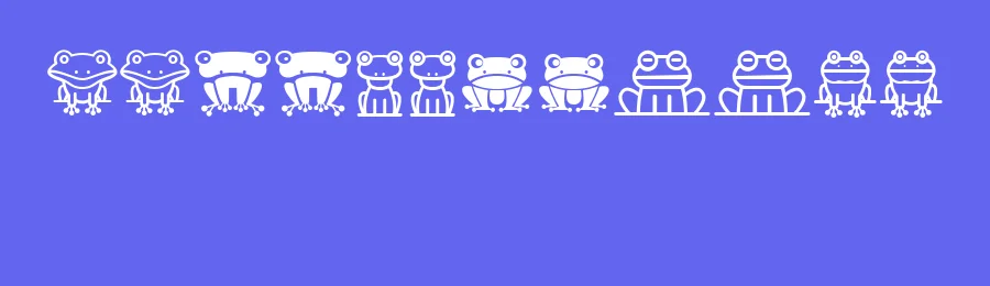 Froggy by Vladimir Nikolic — Dingbats Font — thumbnail 3