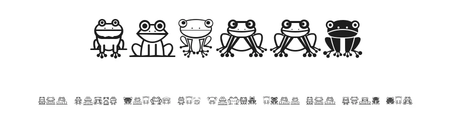 Froggy by Vladimir Nikolic — Dingbats Font