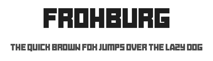 Frohburg by Vladimir Nikolic — Display Font