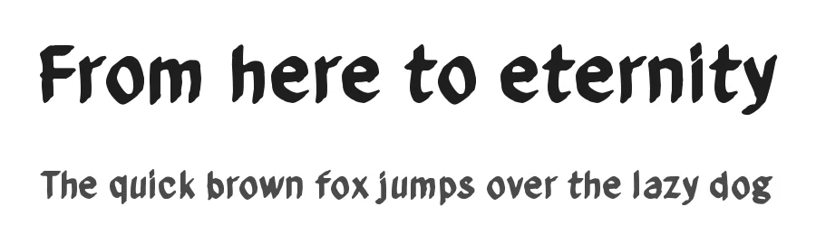From here to eternity by Juha Korhonen โ Decorative Font
