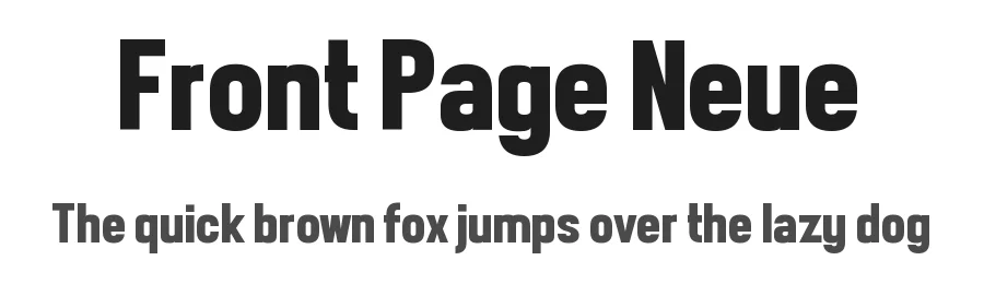 Front Page Neue
