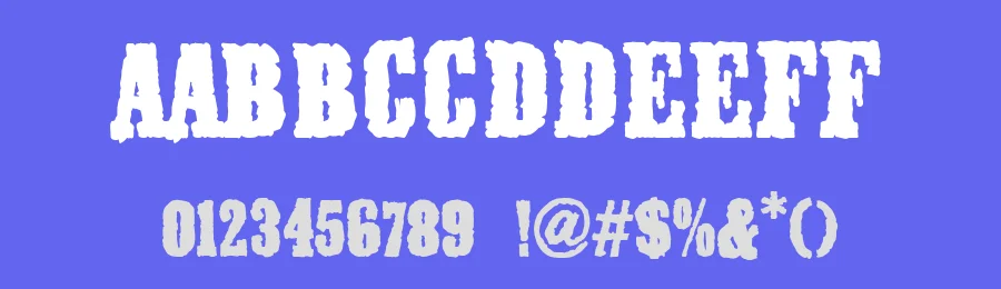 Frontier Town by Woodcutter — Decorative Font — thumbnail 3