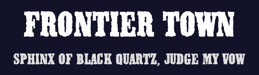 Frontier Town by Woodcutter — Decorative Font — thumbnail 2