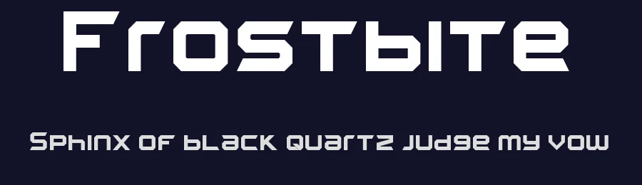 Frostbite by Isaac K — Display Font — thumbnail 2