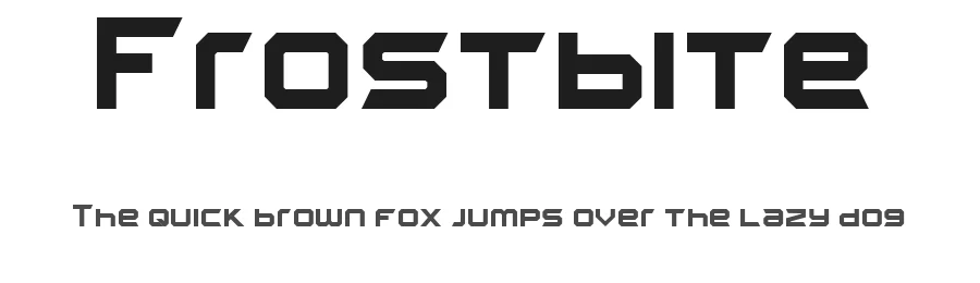 Frostbite by Isaac K — Display Font