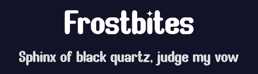 Frostbites by Gilang Ternadho — Sans Serif Font — thumbnail 2