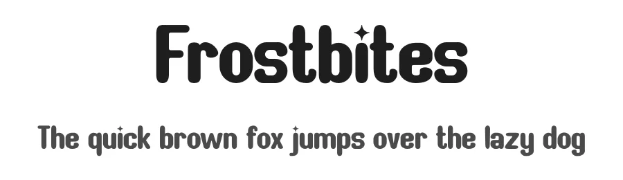 Frostbites by Gilang Ternadho — Sans Serif Font