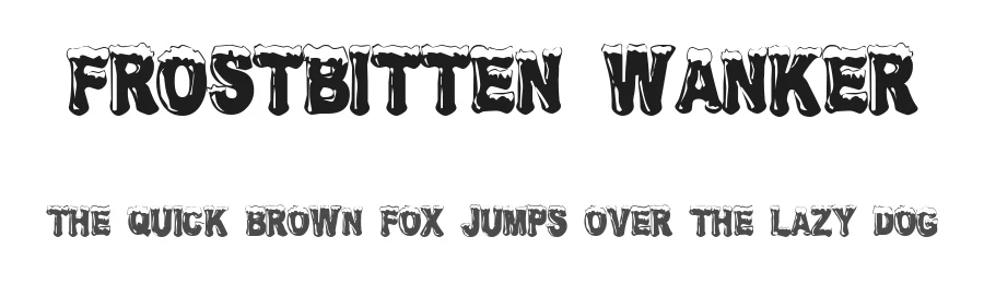 Frostbitten Wanker by Spork Thug Typography — Decorative Font