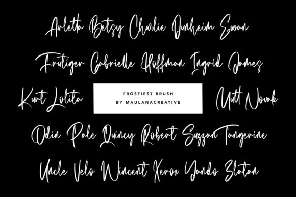 Frostiest Brush Font by Maulana Creative — Script Handwritten Font — thumbnail 4