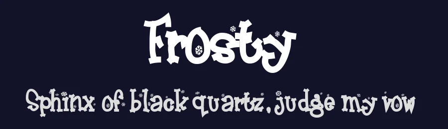 Frosty by Fontalicious — Decorative Font — thumbnail 2