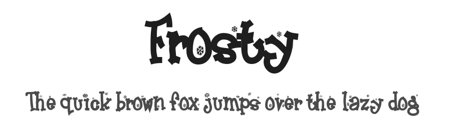 Frosty by Fontalicious — Decorative Font
