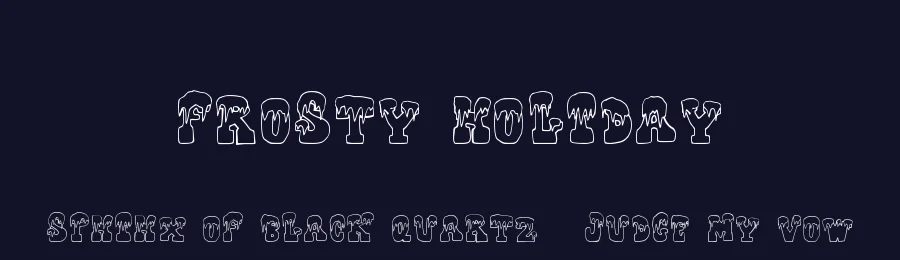 Frosty Holiday by Xerographer Fonts — Decorative Font — thumbnail 2