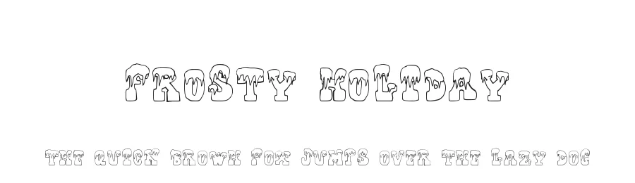 Frosty Holiday by Xerographer Fonts — Decorative Font