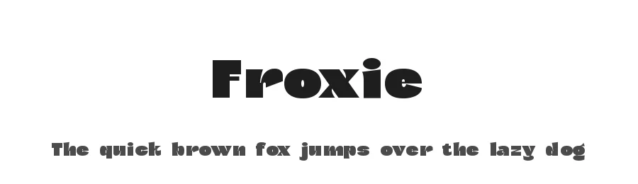 Froxie by Riyadh Rahman — Decorative Font