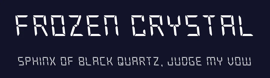 Frozen Crystal by Iconian Fonts — Display Font — thumbnail 2
