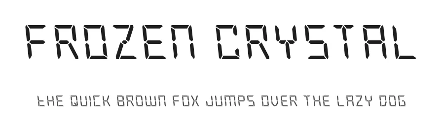 Frozen Crystal by Iconian Fonts — Display Font