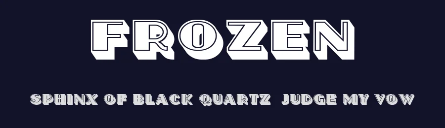 Frozen by Vladimir Nikolic — Decorative Font — thumbnail 2