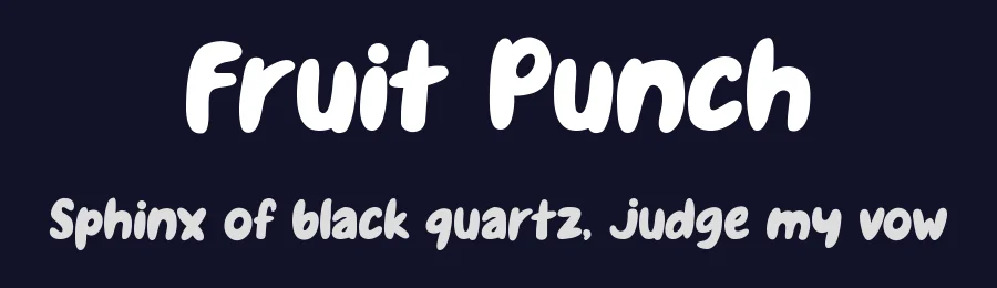 Fruit Punch by Tokopress — Decorative Font — thumbnail 2