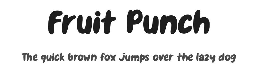 Fruit Punch by Tokopress β Decorative Font