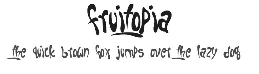 Fruitopia by Sharkshock โ Decorative Font