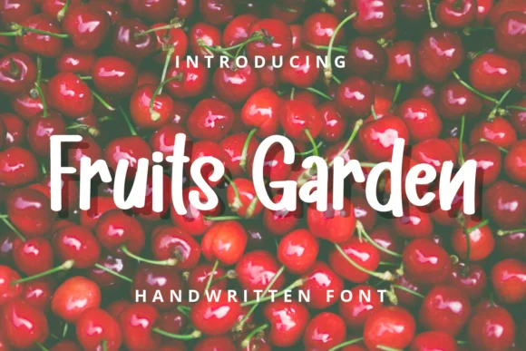 Fruits Garden Font by Planetz studio — Script Handwritten Font