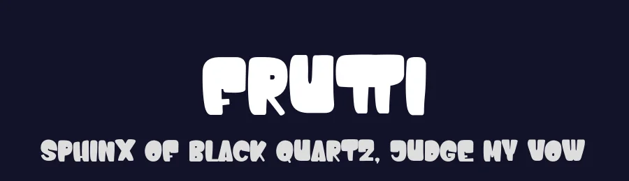Frutti by Måns Grebäck — Decorative Font — thumbnail 2