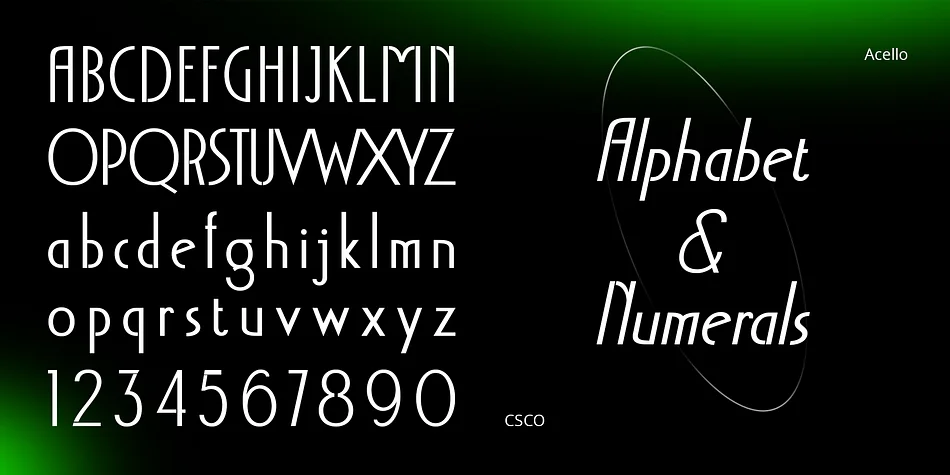 Acello by Craft Supply Co. — Decorative Font — thumbnail 6