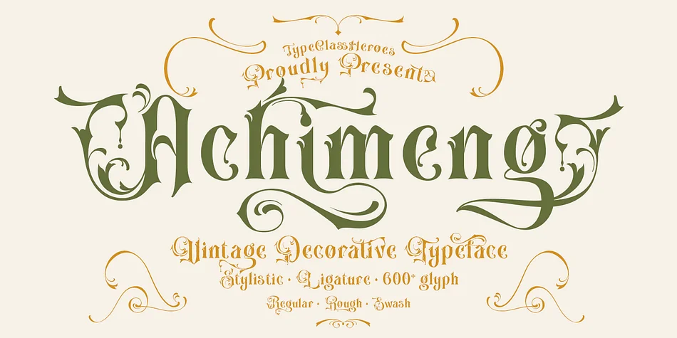 Achimeng by TypeClassHeroes β Decorative Font