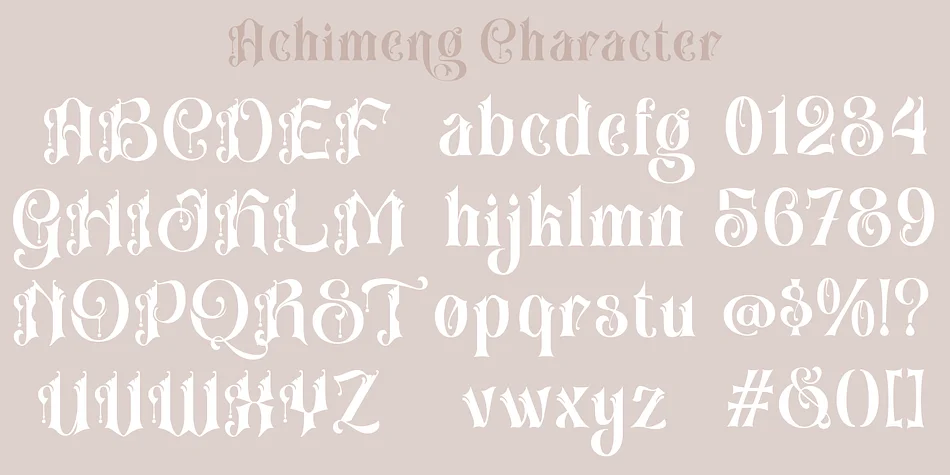 Achimeng by TypeClassHeroes — Decorative Font — thumbnail 3