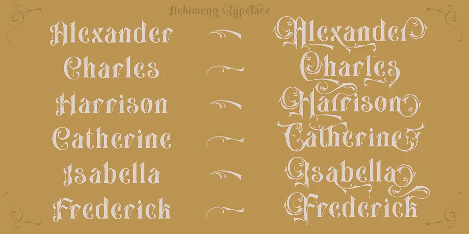 Achimeng by TypeClassHeroes — Decorative Font — thumbnail 4