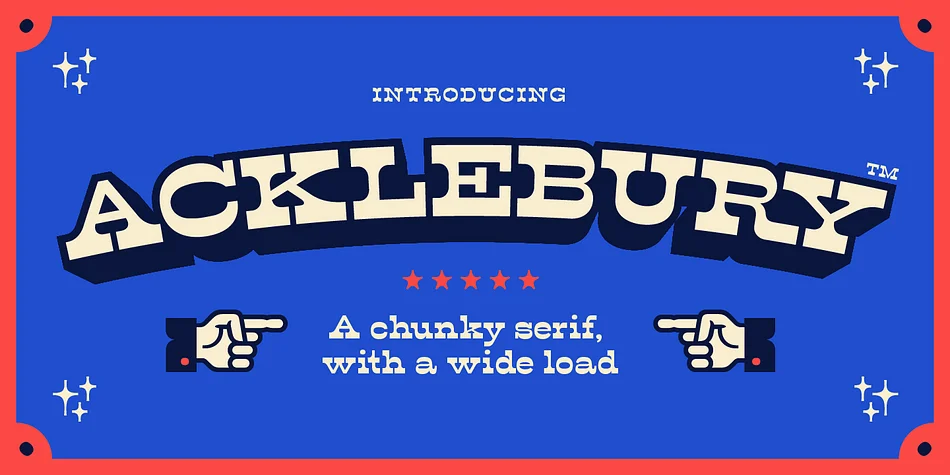 Acklebury by Studio Buchanan — Decorative Font