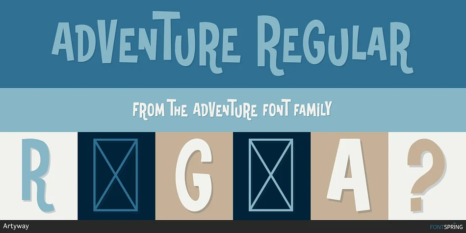 Adventure by Artyway — Display Font
