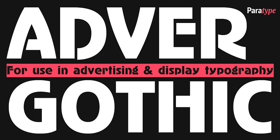 AdverGothic by ParaType — Decorative Font