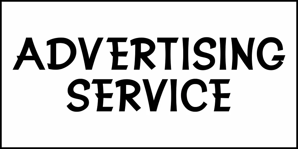 Advertising Service JNL by Jeff Levine Fonts — Display Font — thumbnail 2
