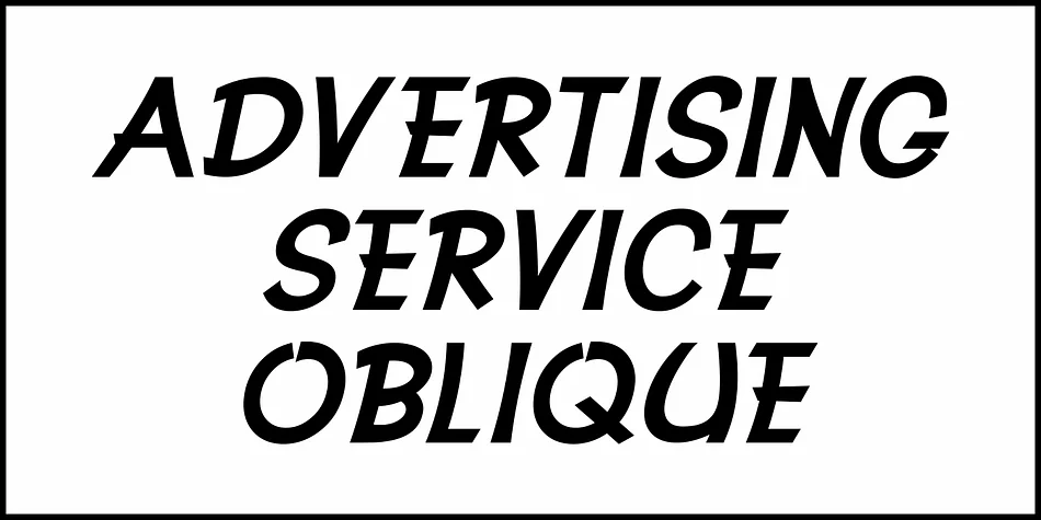 Advertising Service JNL by Jeff Levine Fonts — Display Font — thumbnail 4